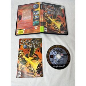 Savage Skies Sony PlayStation 2 PS2 Complete CIB Very Clean TESTED WORKS SEE PIC